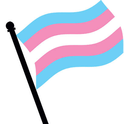 Trans Pride Flag Waving - Brighton & Hove LGBT Switchboard