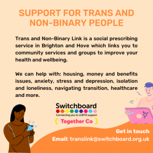 Trans Non-Binary Link contact info